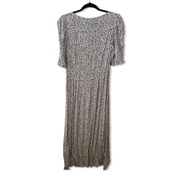 & Other Stories Printed Button Up Midi Dress Floral rayon NWT 10 - Picture 9 of 9
